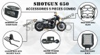 Fit For Royal Enfield Shotgun 650 Accessories 5 Pcs Combo - SPAREZO